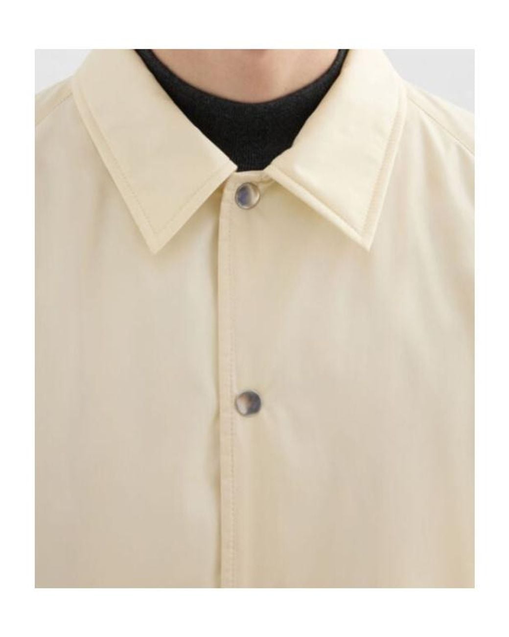 Jil Sander Natural Taffeta Padded Jacket for men