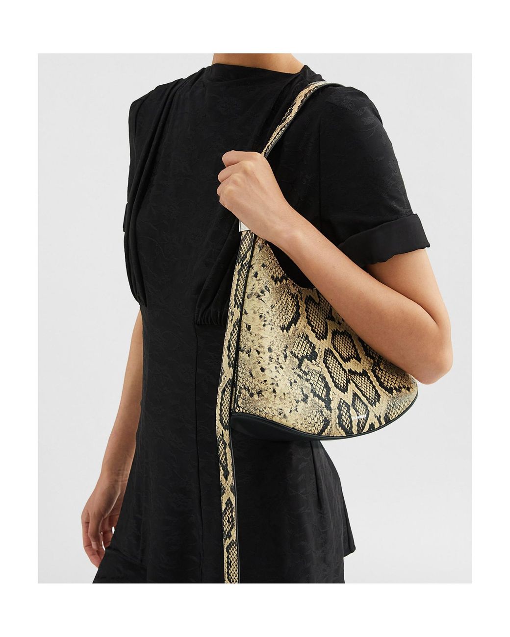 Jil Sander Metallic Eldorado Small Printed Shoulder Bag