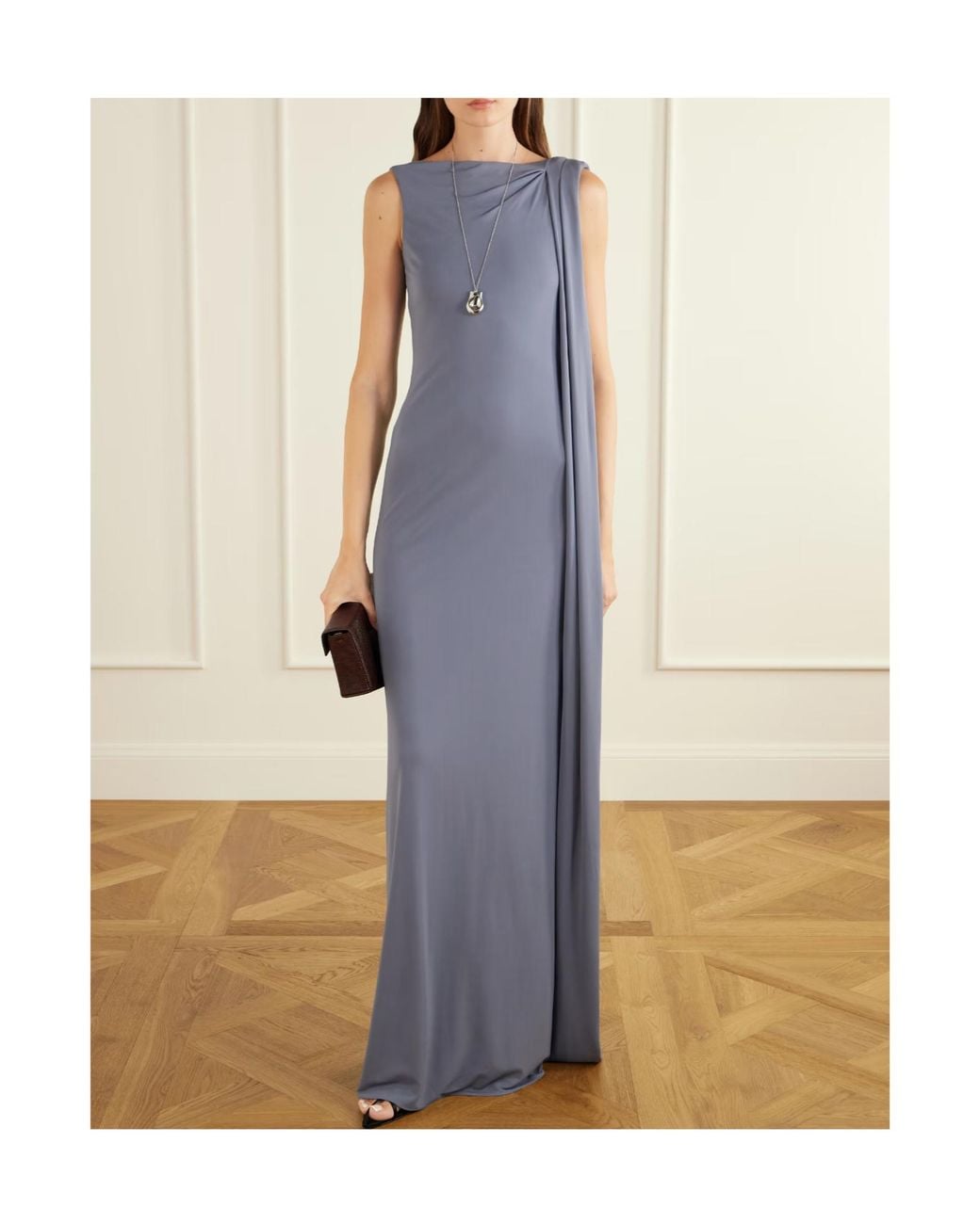 Kallmeyer Blue Roma Matte-Jersey Gown