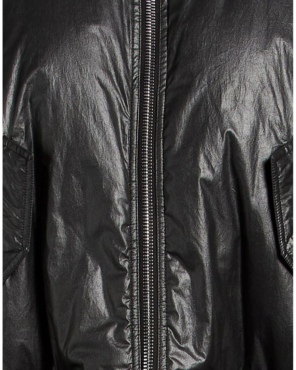 Rick Owens Black Minimalist Flight Jacket