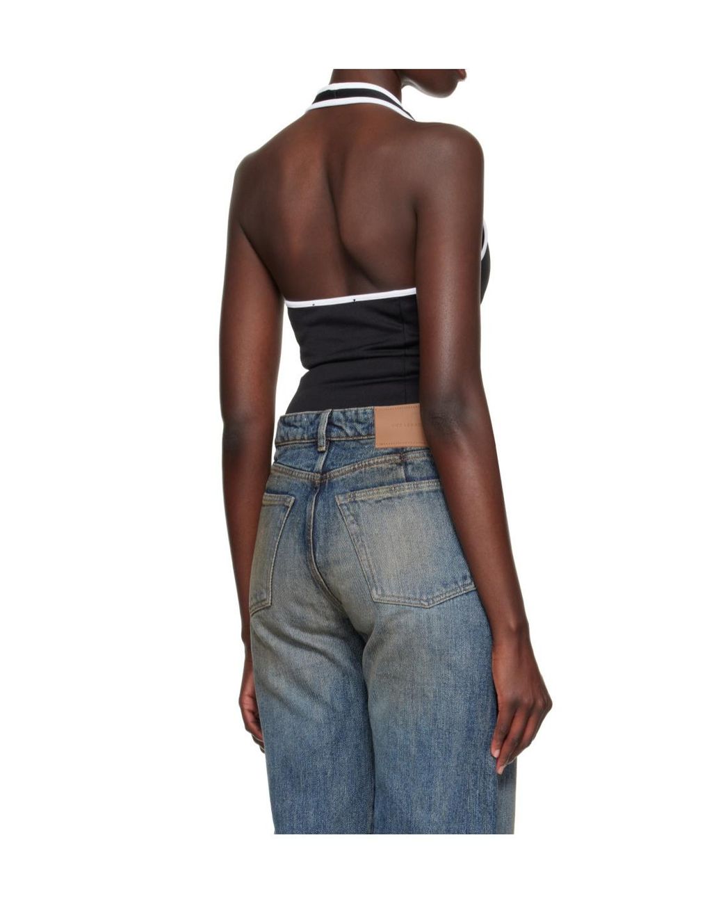 Amiri Blue Ma Open-Back Top