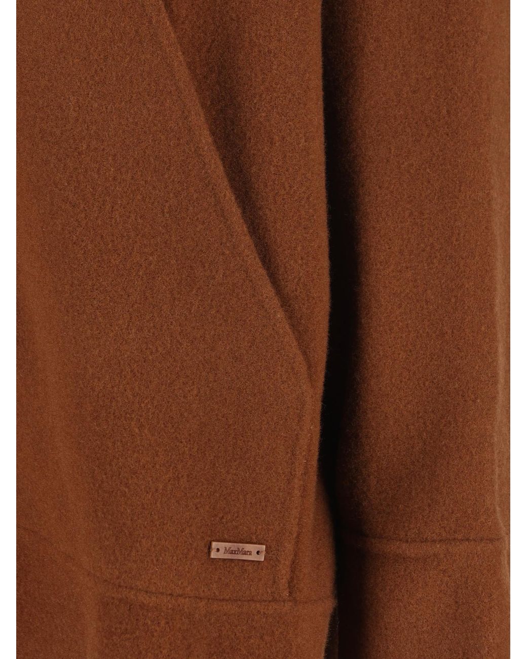Max Mara Brown Etuania Zip-Up Hoodie