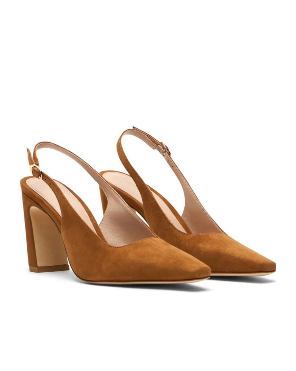 Stuart Weitzman Brown Stassi Slingback 85