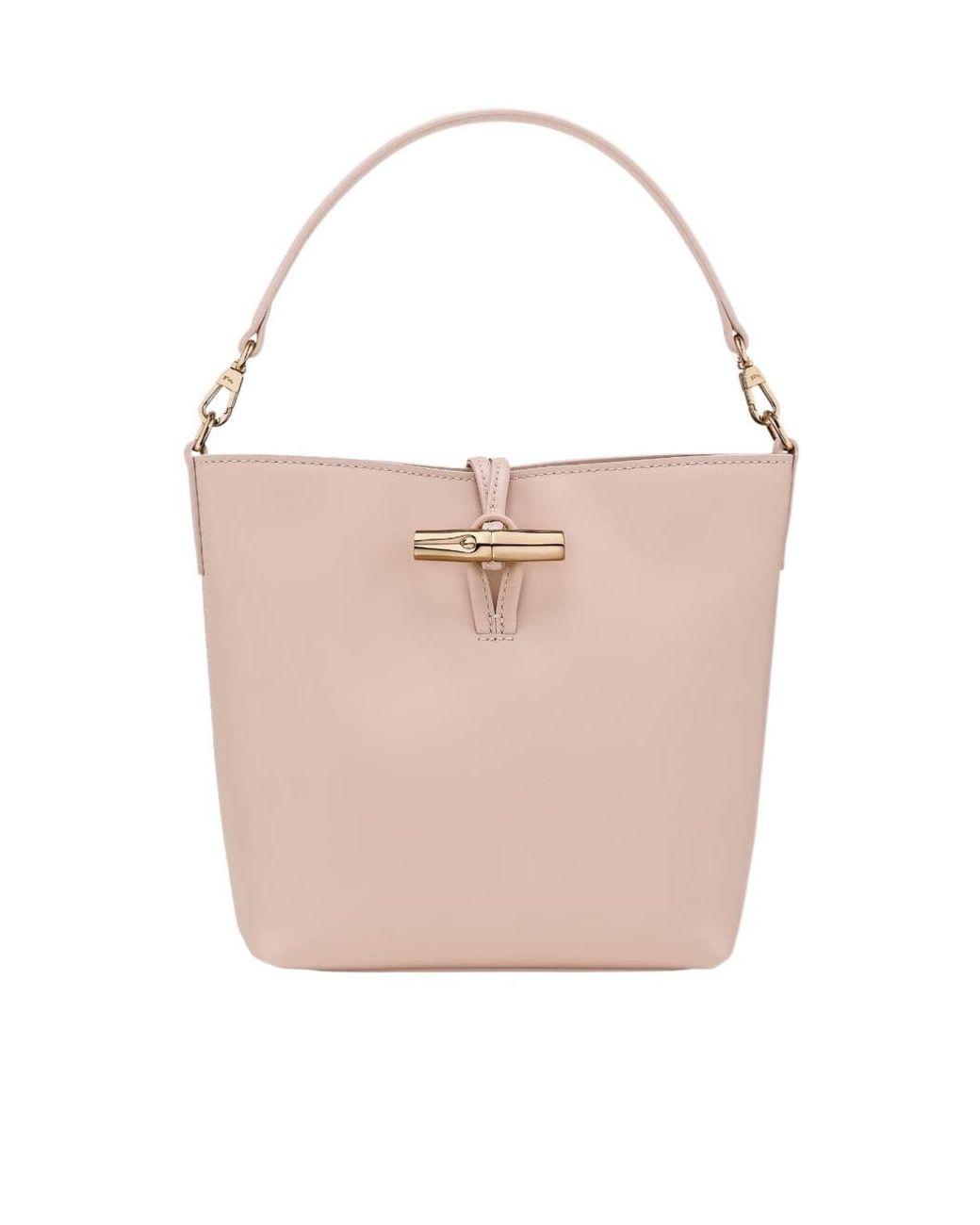 Longchamp Pink Mini Le Roseau Bucket Bag