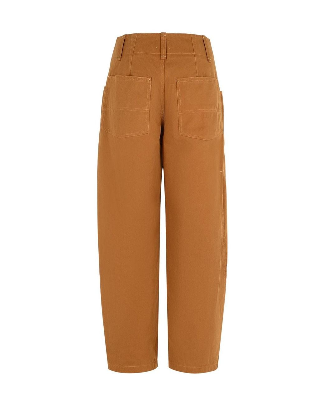 Isabel Marant Brown High-Waist Wide Leg Pants