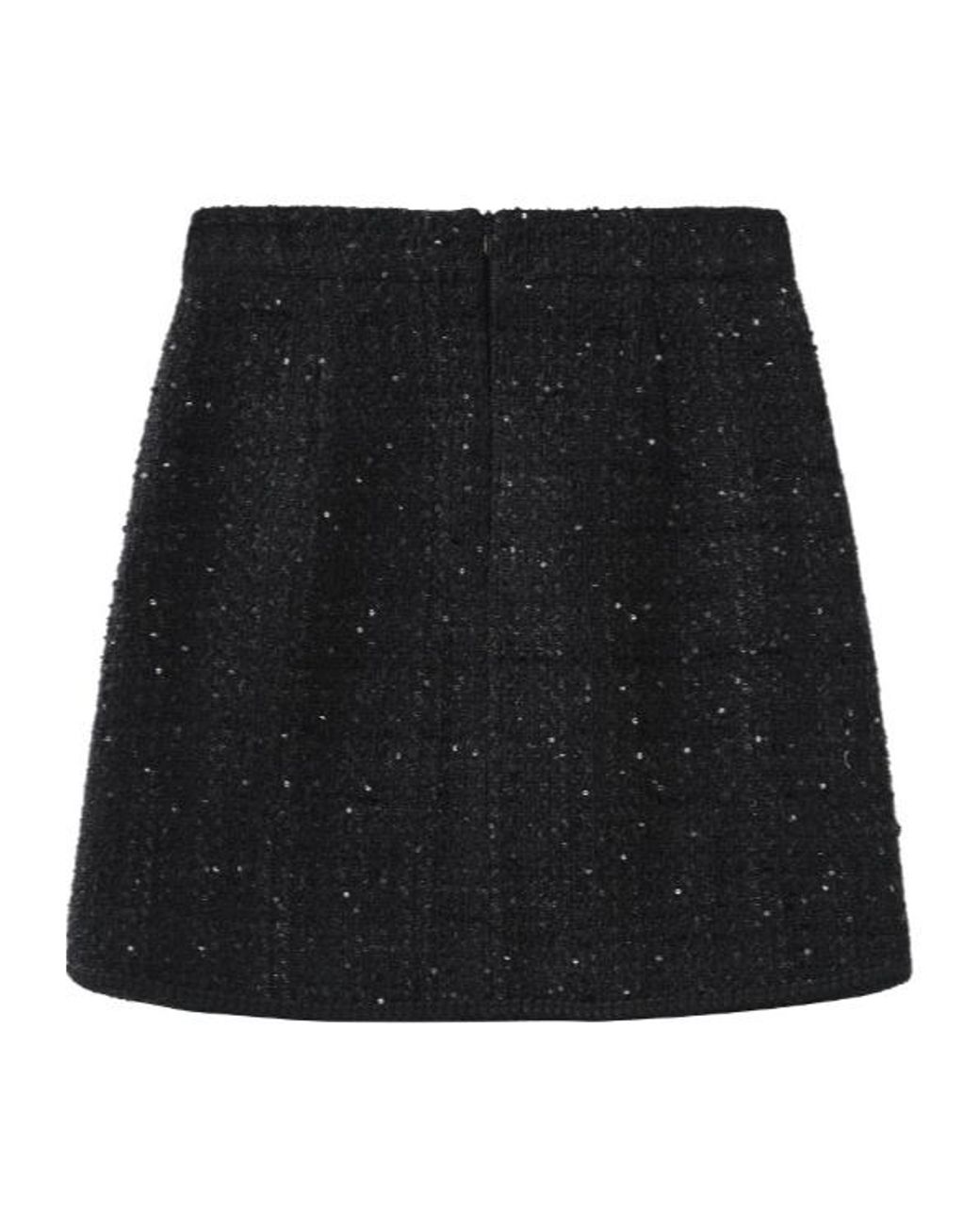 Marissa Chiara Black Button Skirt