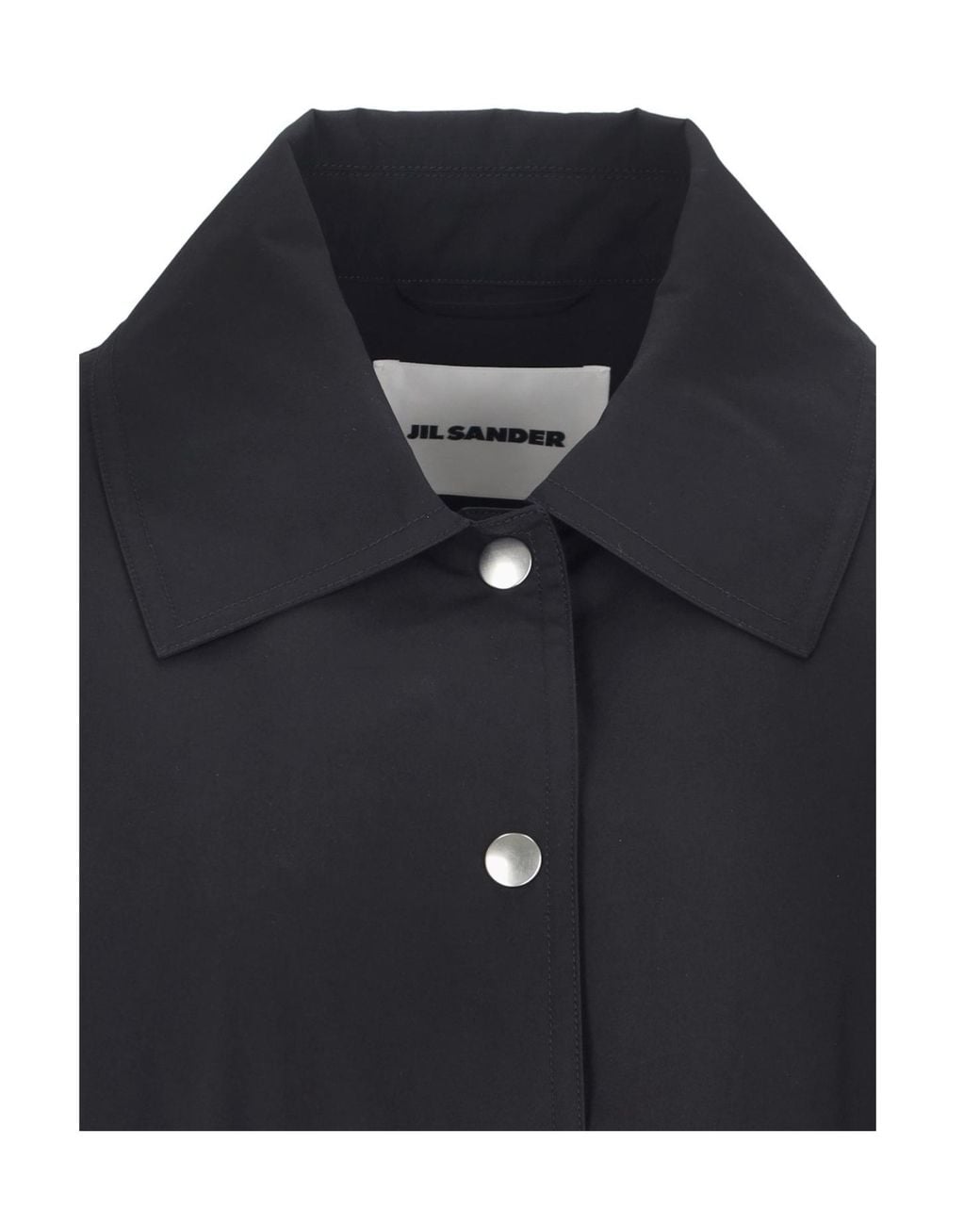 Jil Sander Blue Logo-Printed Textured Jacket