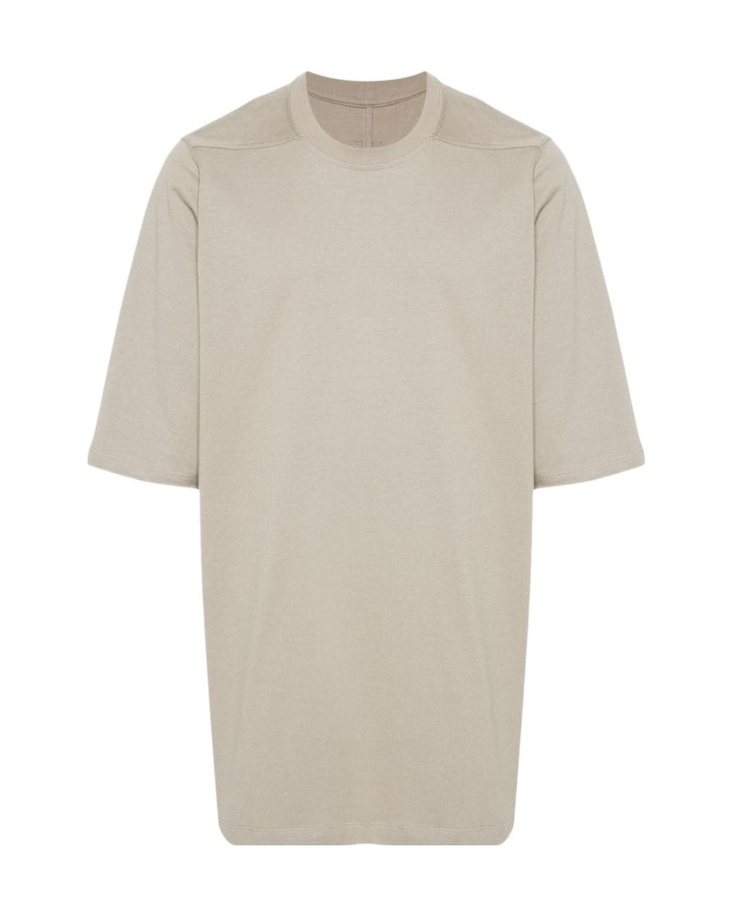 Rick Owens White Oversized Crewneck T-Shirt for men