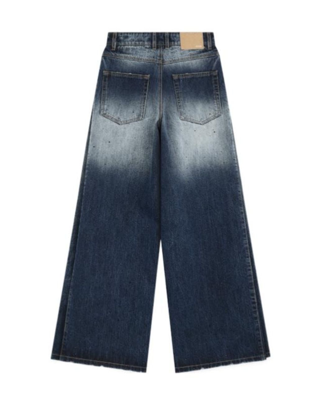 we11done Blue Belt Loops Casual Pants