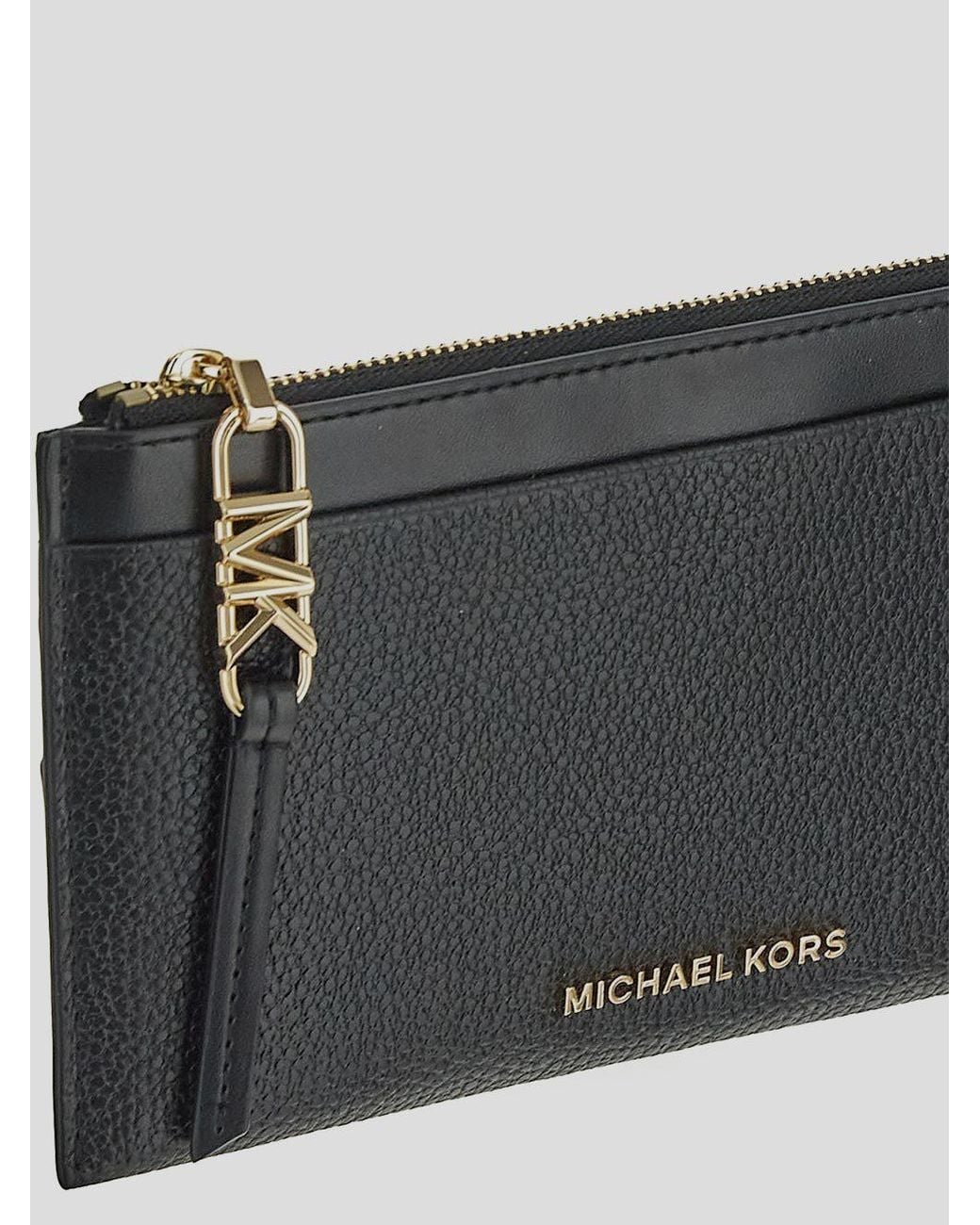 MICHAEL Michael Kors Black Michael Kors Zip-Around Slim Wallet