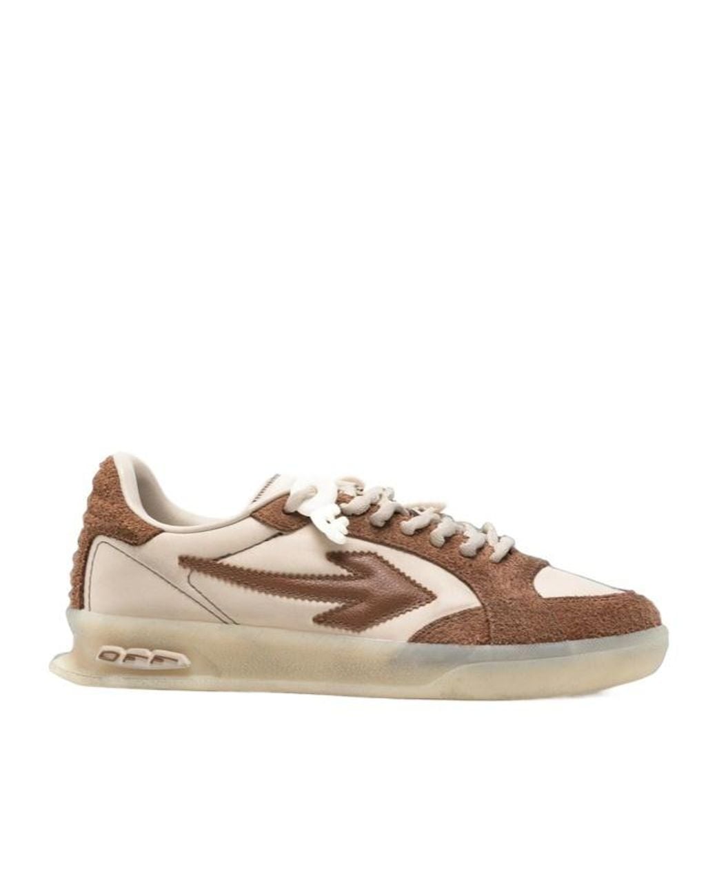 Off-White c/o Virgil Abloh Brown Arrows Panelled Sneakers
