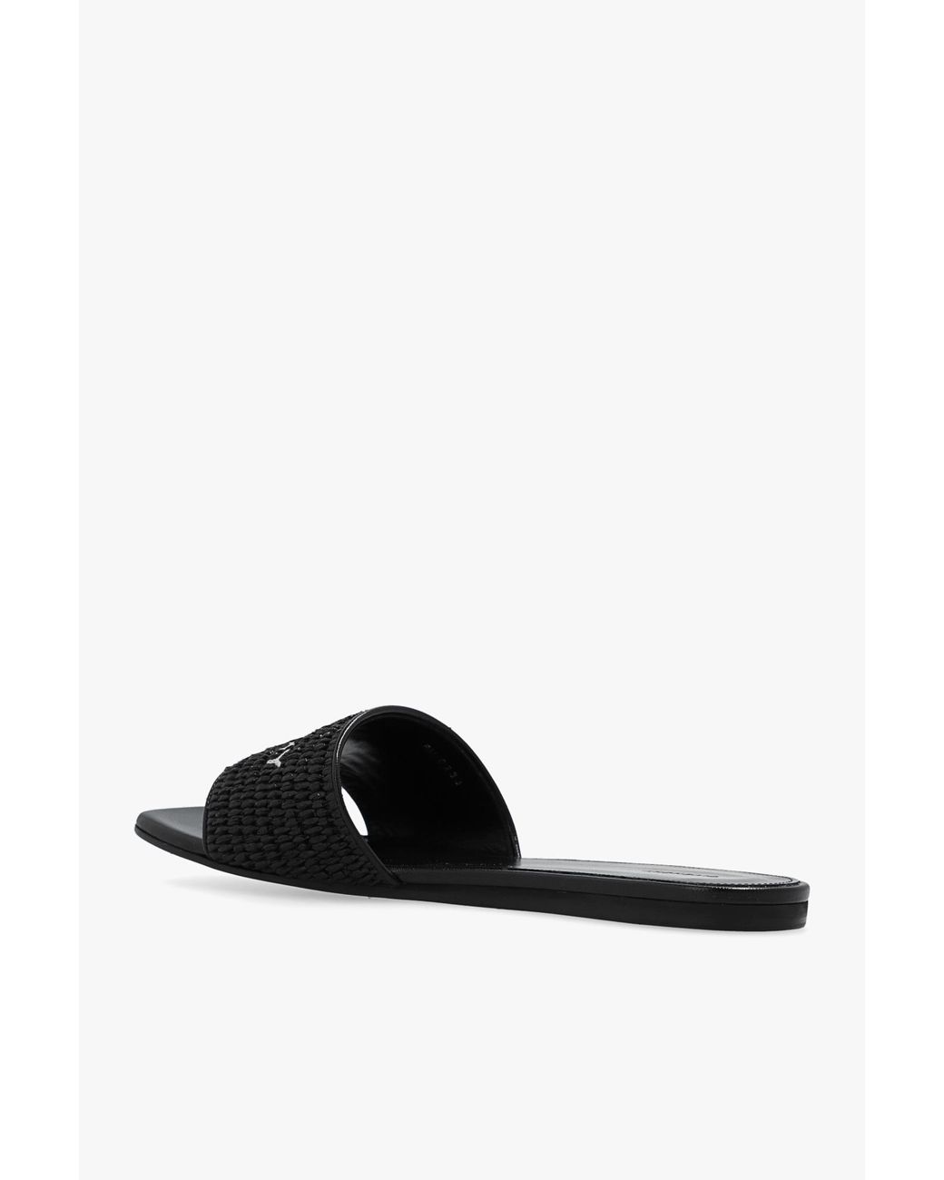 Givenchy White 4G Open Toe Slip-On Slides