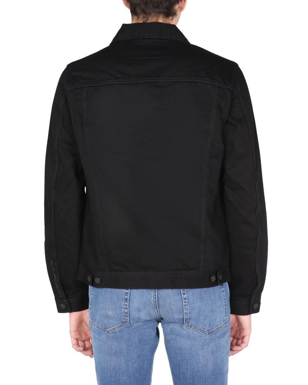 DIESEL Black Nhill-C1 Cotton Denim Jacket for men