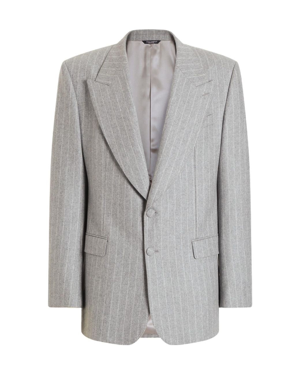 Dolce & Gabbana Gray Martini Single-Breasted Jacket for men