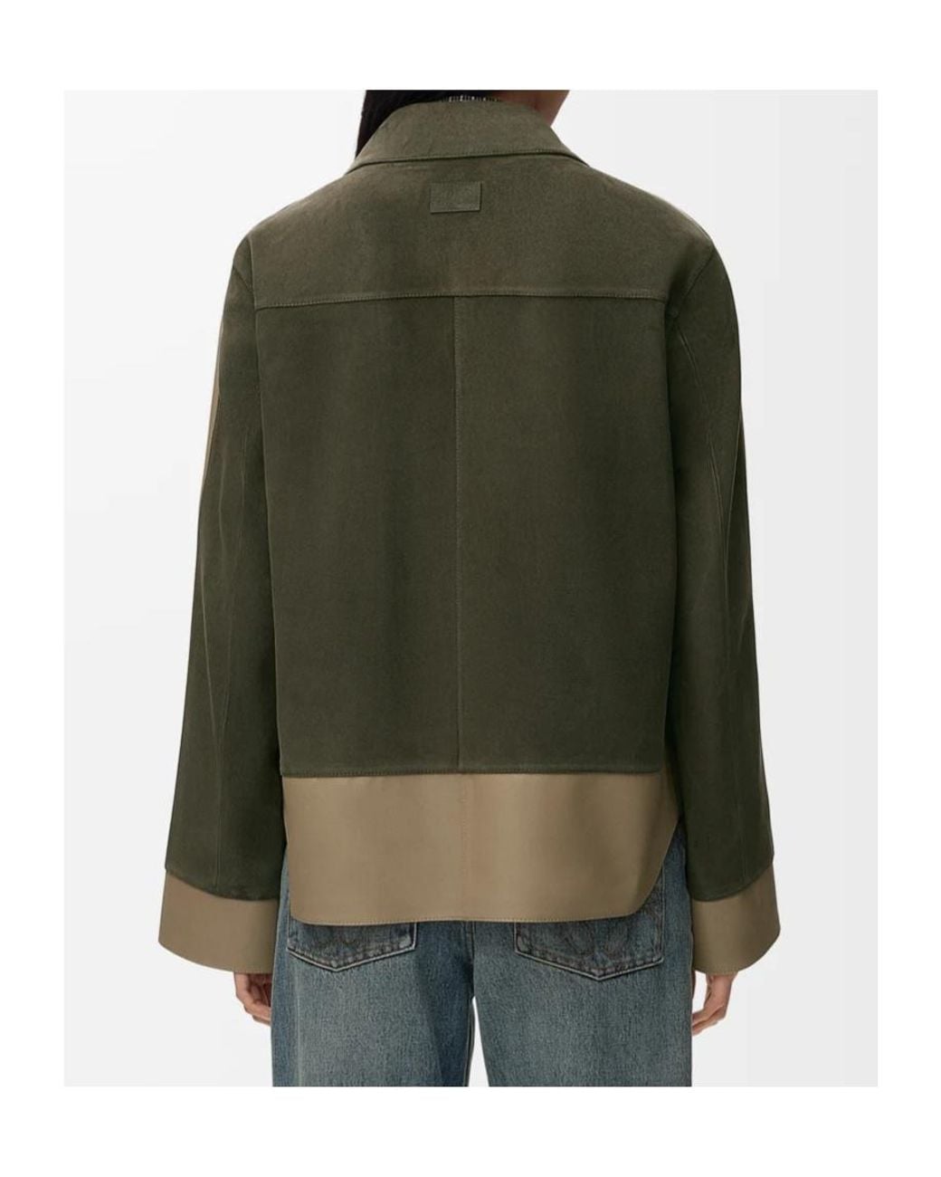 Loewe Green Long-Sleeved Casual Jacket