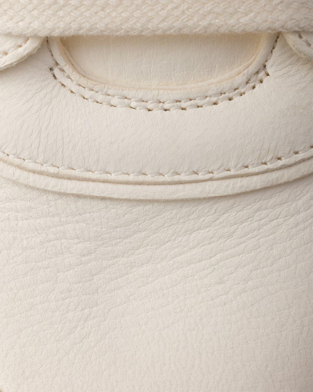 Prada White Round-Toe Lace-Up Sneakers for men