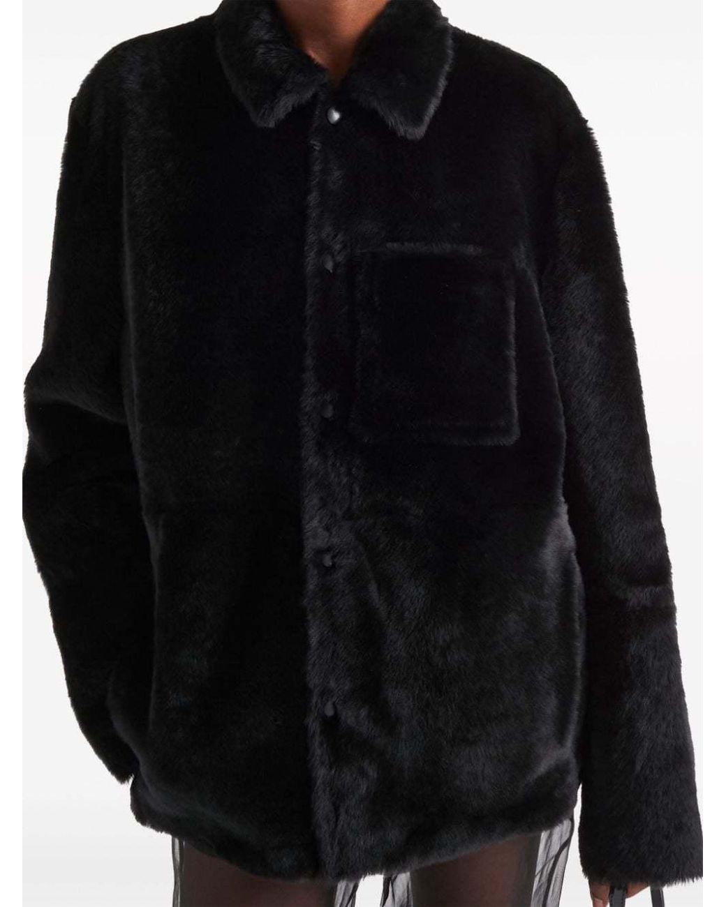 Prada Black Shearling Blouson Jacket for men