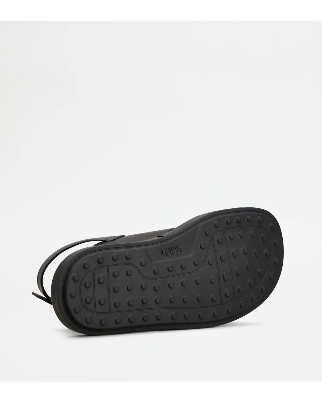 Tod's Black Open-Toe Flat Sandals for men
