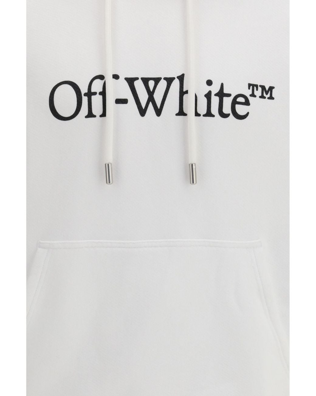 Off-White c/o Virgil Abloh Gray Big Bookish Skate Hoodie for men