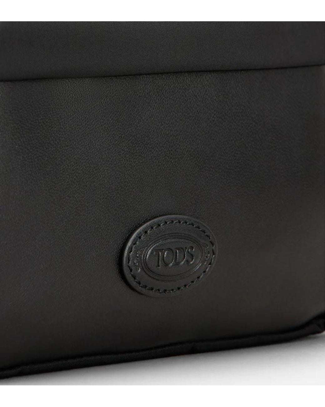 Tod's Black Camera Mini Messenger Bag for men