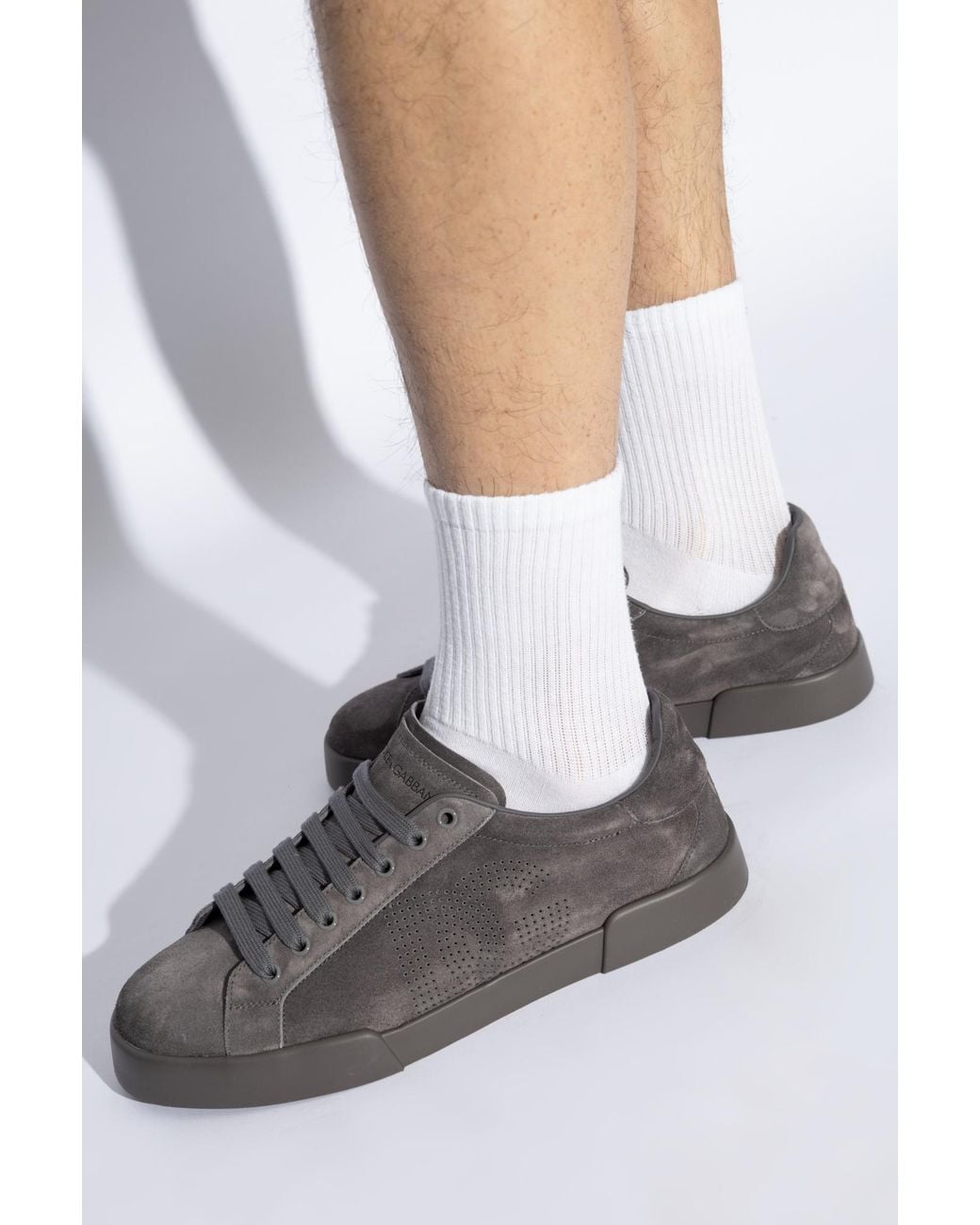 Dolce & Gabbana Gray Sneakers Portofino for men