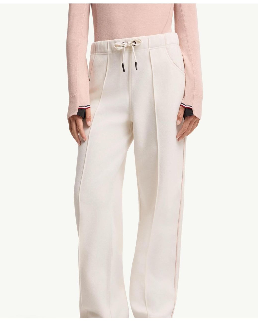 Moncler White Grenoble Drawstring Sweat Pants