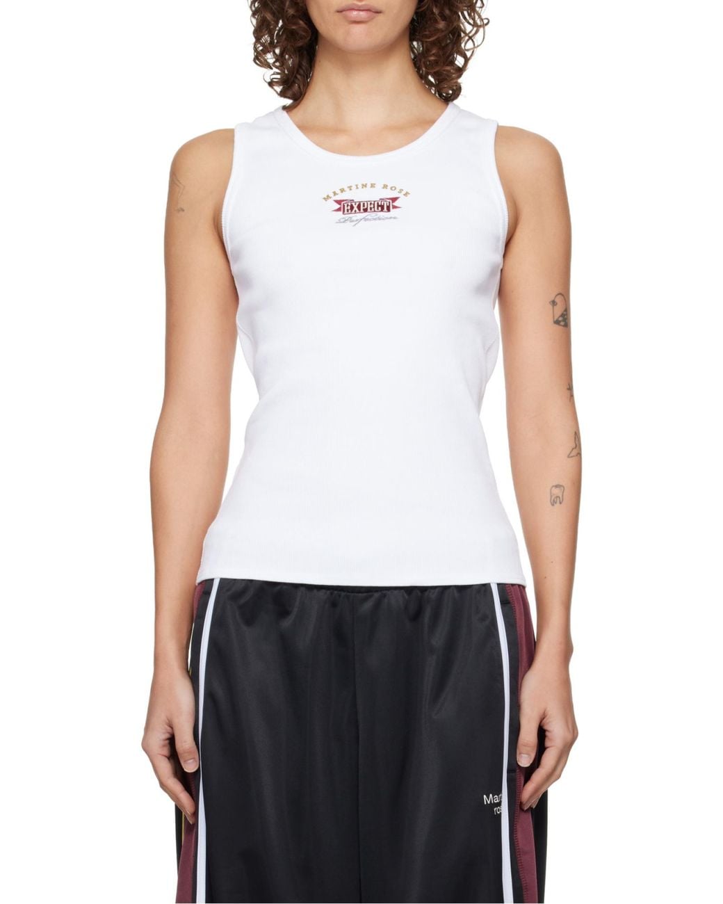 Martine Rose White Sleeveless Vest for men