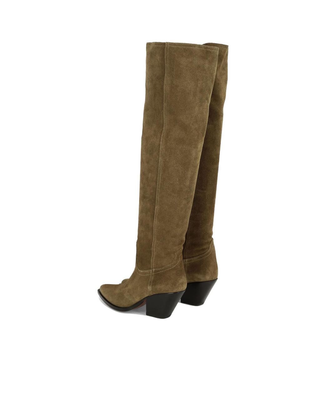 Sonora Boots Green 70Mm Suede Boots