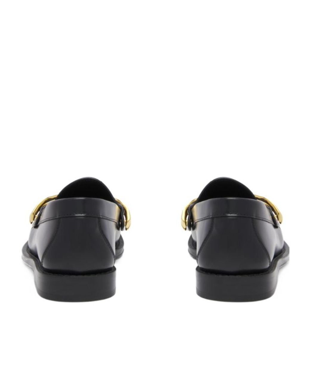 McQueen Black Wishbone Loafers Flat Shoes