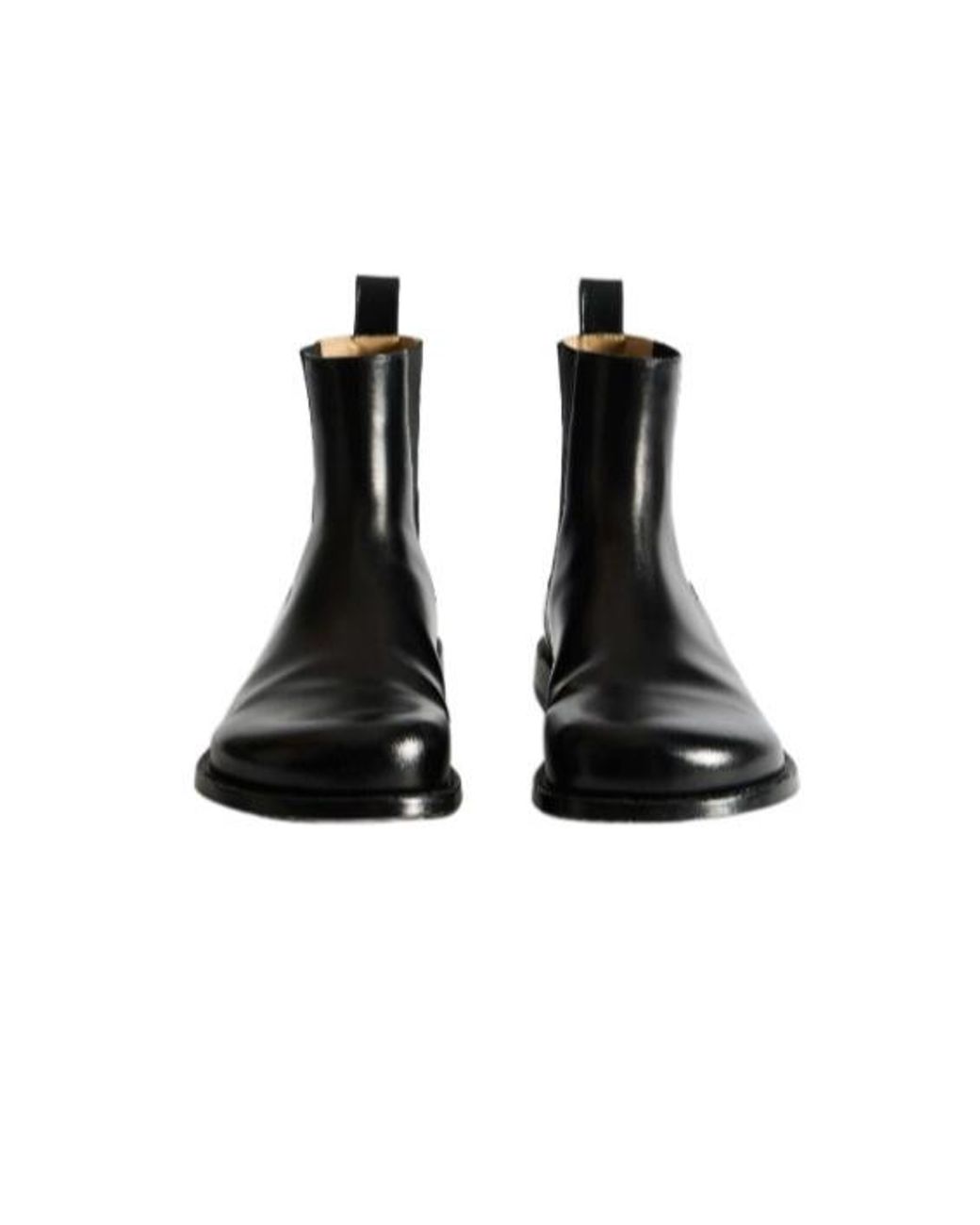 J.W. Anderson Black Chelsea Loafer Boots