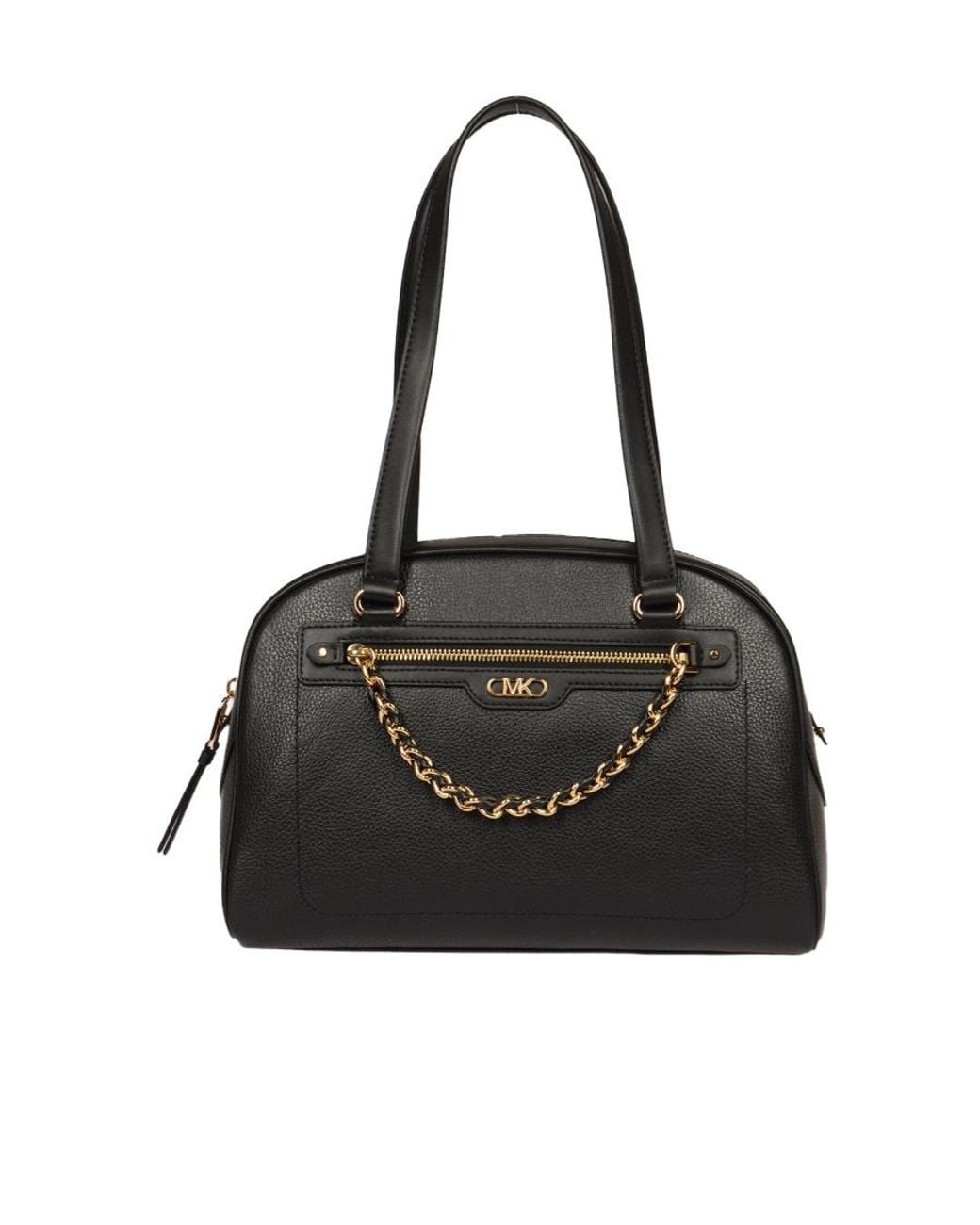 Michael Kors Black Monogram-Pattern Tote Bag