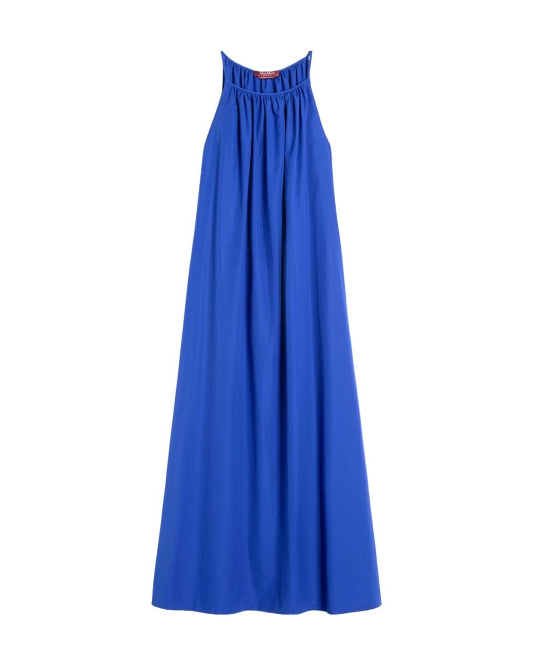 Max Mara Blue Cotton Poplin Dress