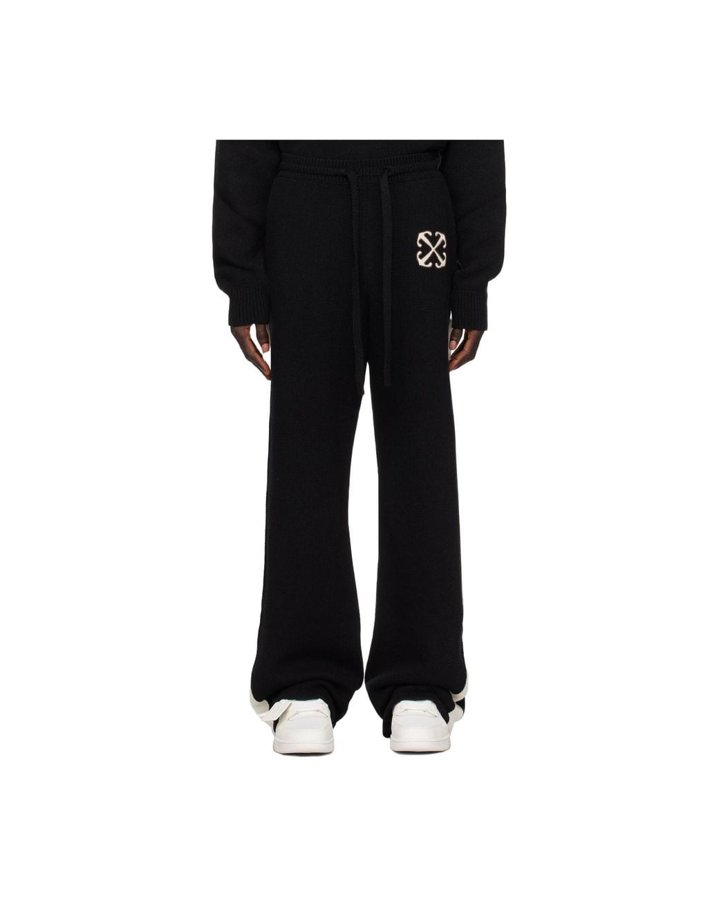 Off-White c/o Virgil Abloh Black Knitted Sweatpants for men