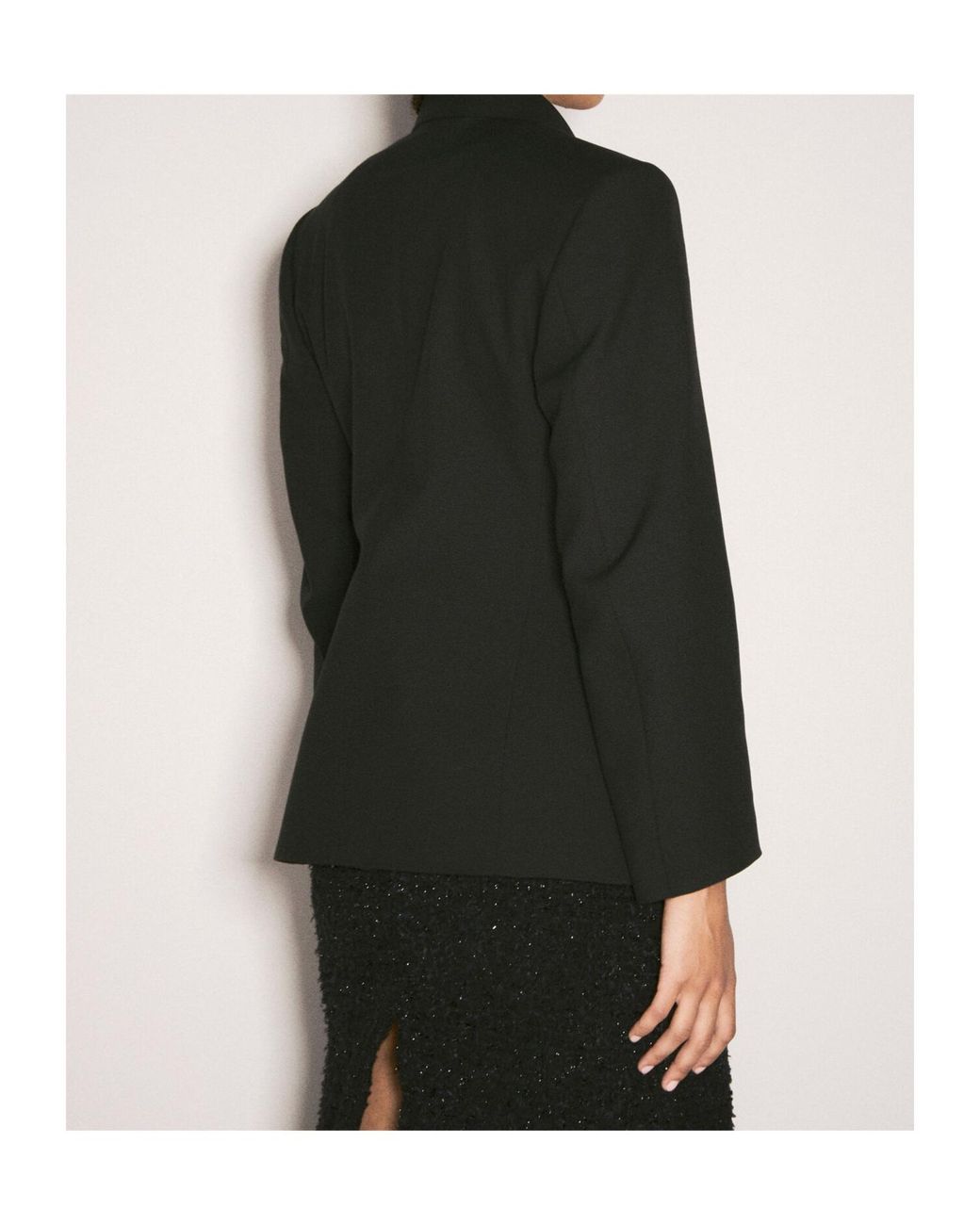 Balenciaga Black バレンシアガ アワーグラス シングルブレスト ジャケット