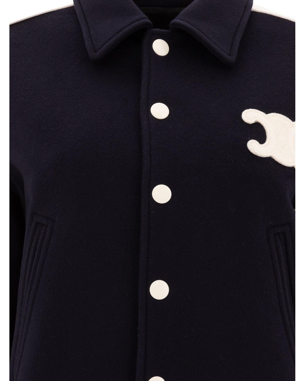 Céline Blue Triomphe Teddy Jacket