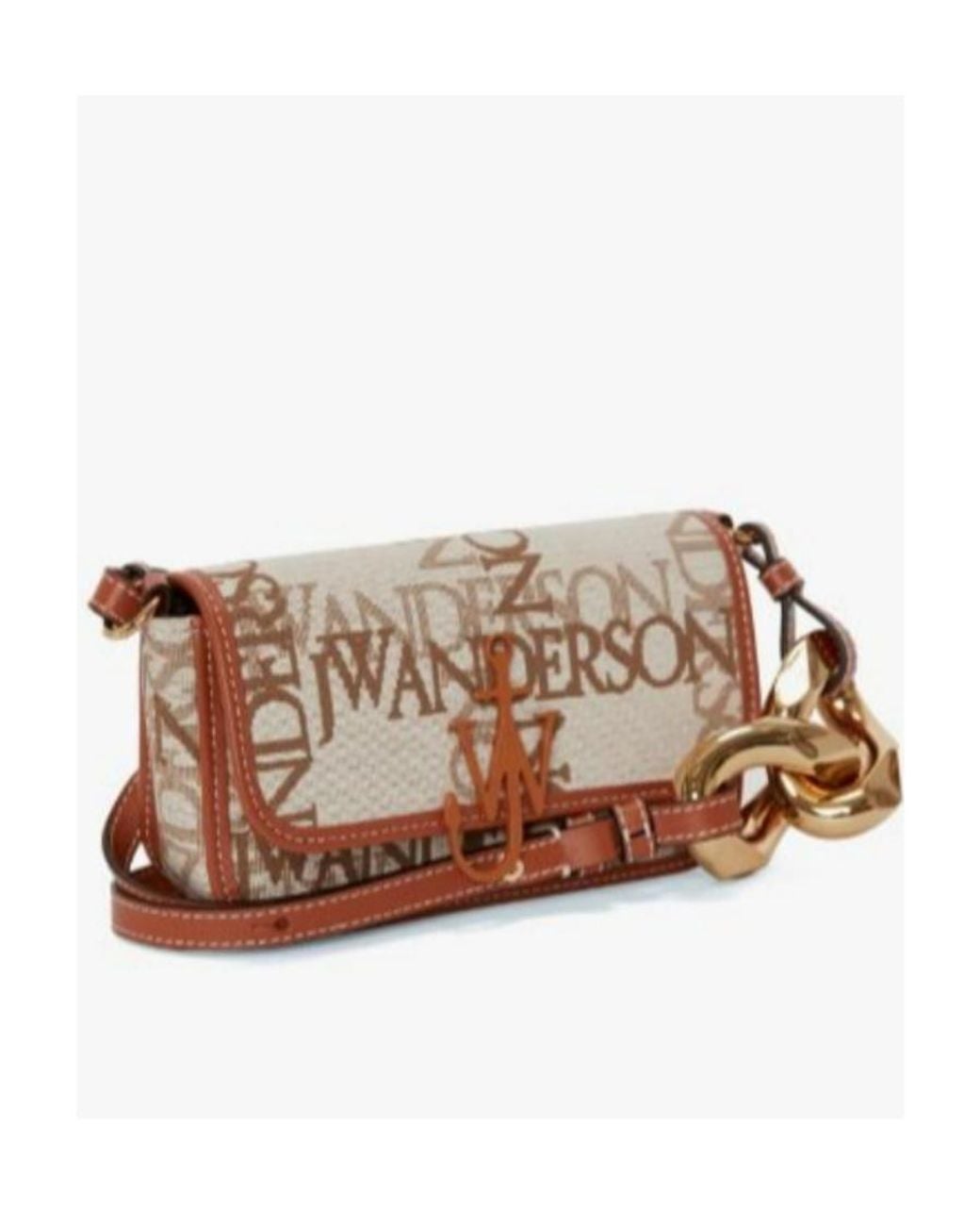 J.W. Anderson White Jw Anderson Chain Anchor Logo Plaque Crossbody Bag
