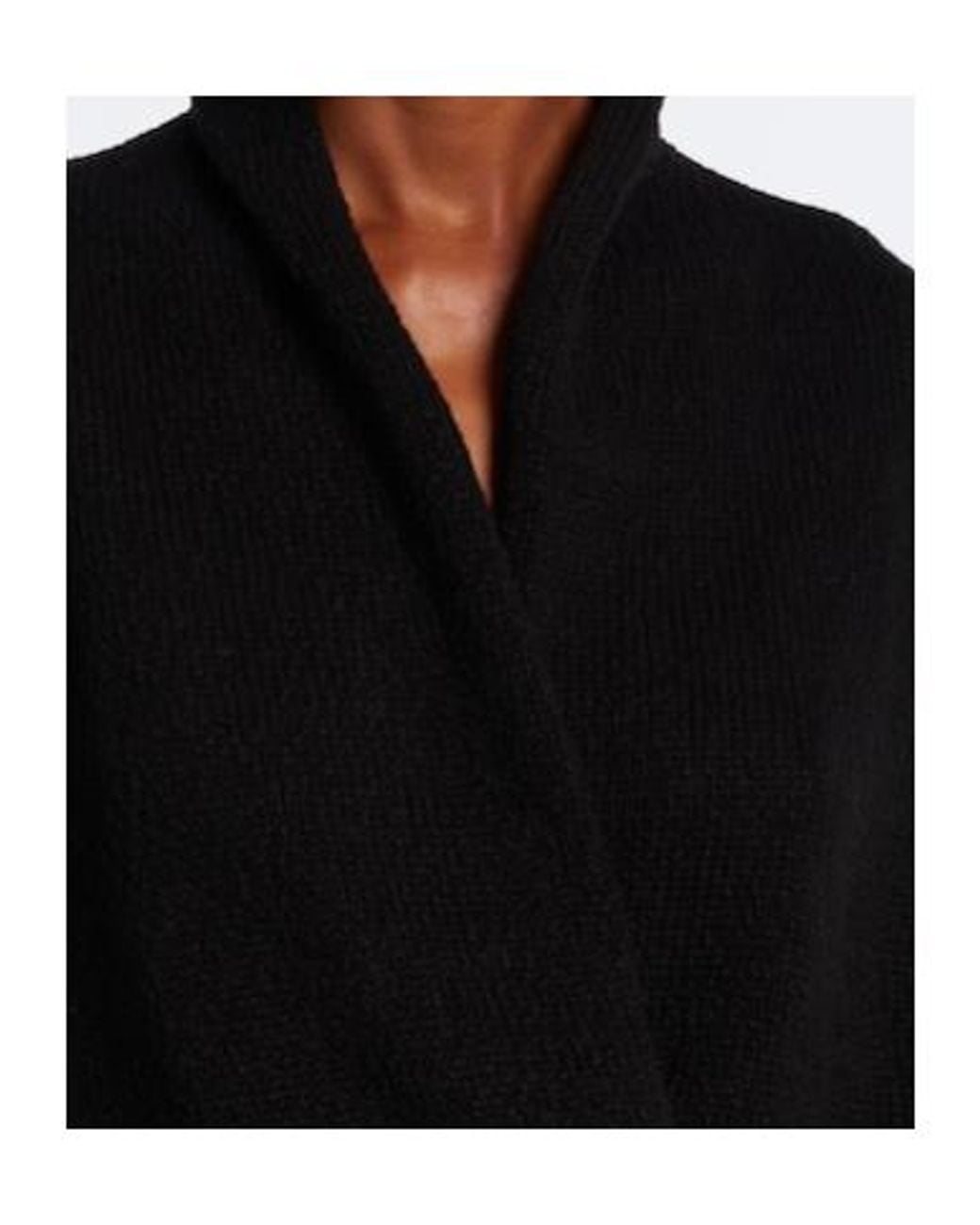 AYA MUSE Black Kena Wrap Cotton Top