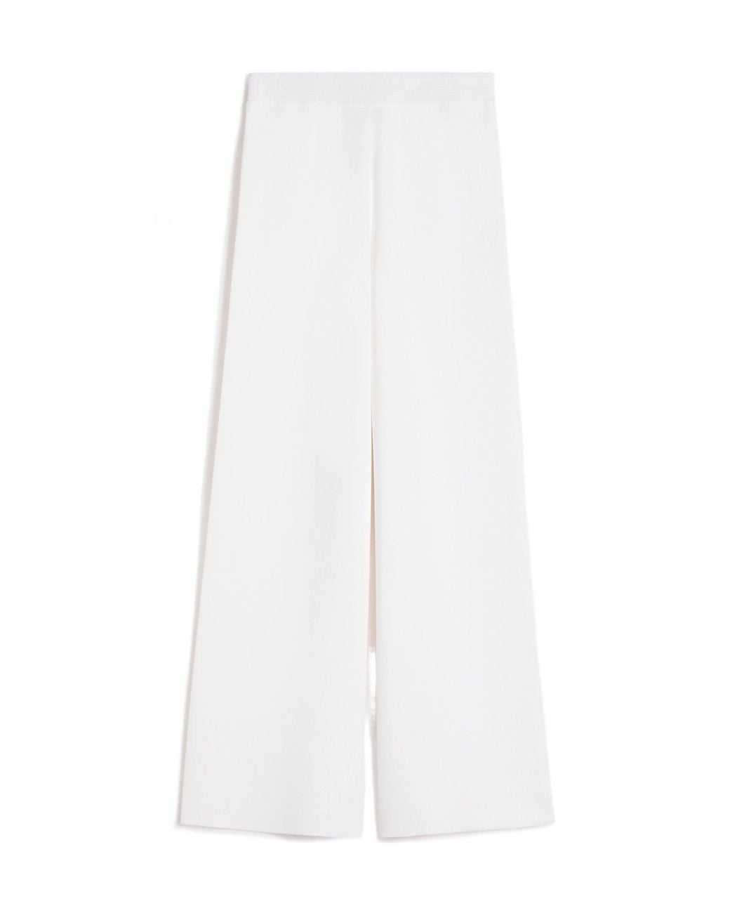 Max Mara White Elastic Waist Casual Pants