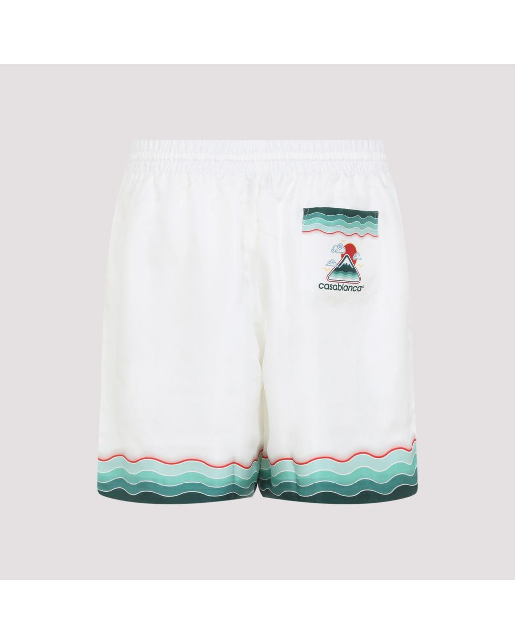 Casablanca White Drawstring Shorts for men