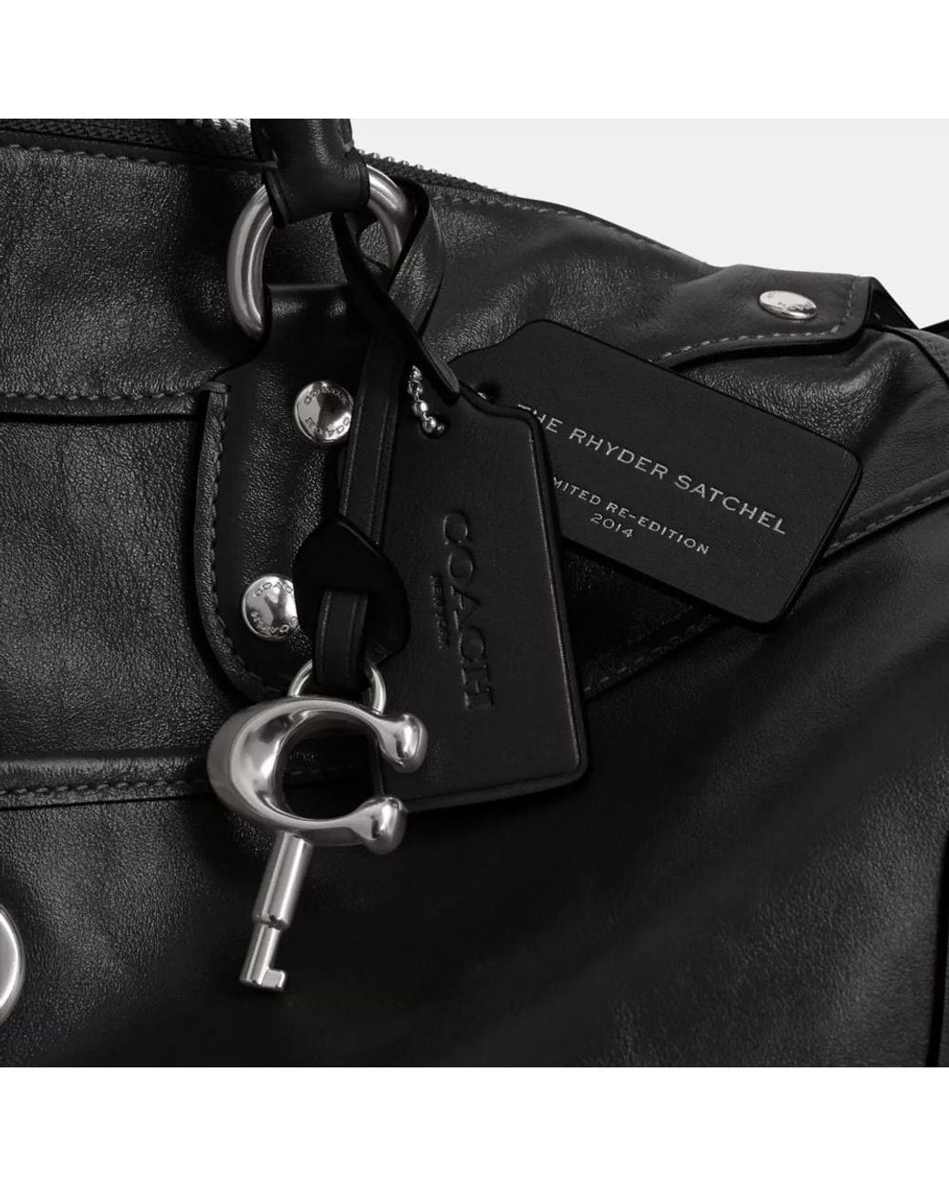 COACH Black Rhyder Satchel Bag 38
