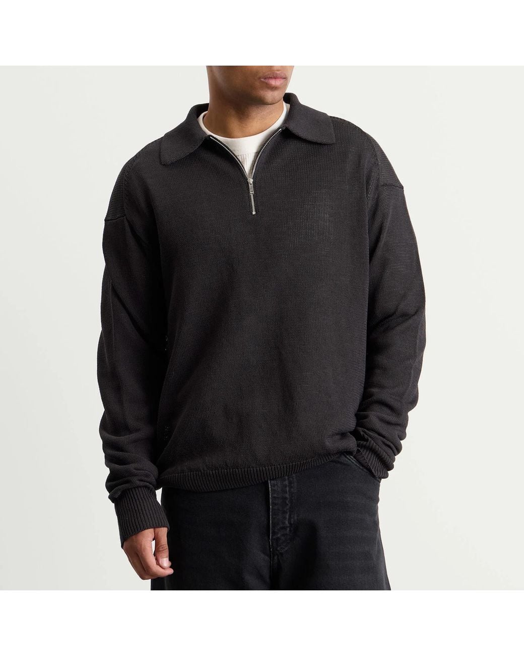 Studio Nicholson Black Heddy Knitted Jumper for men