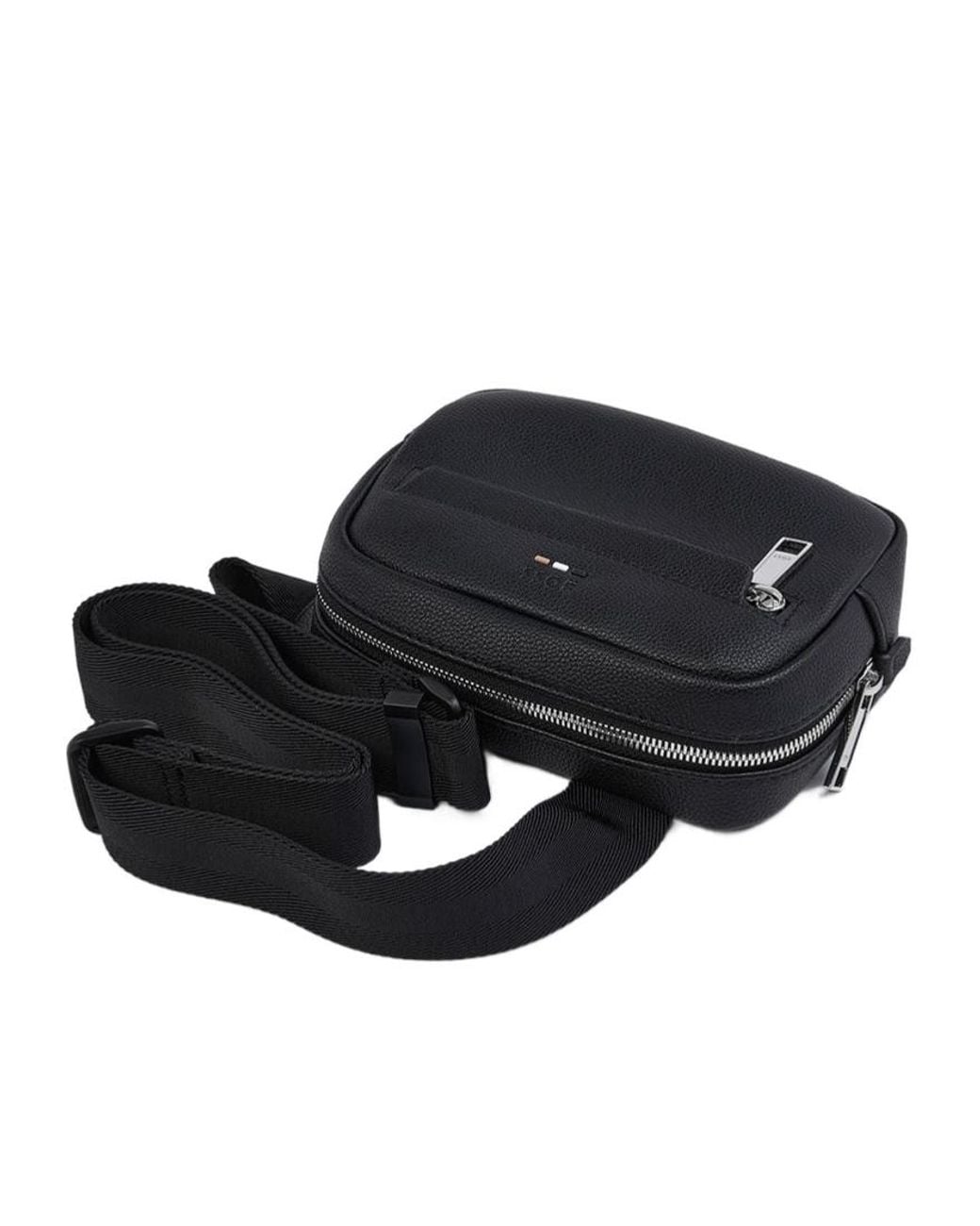 Boss Black Logo Zip-Fastening Shoulder Bag for men