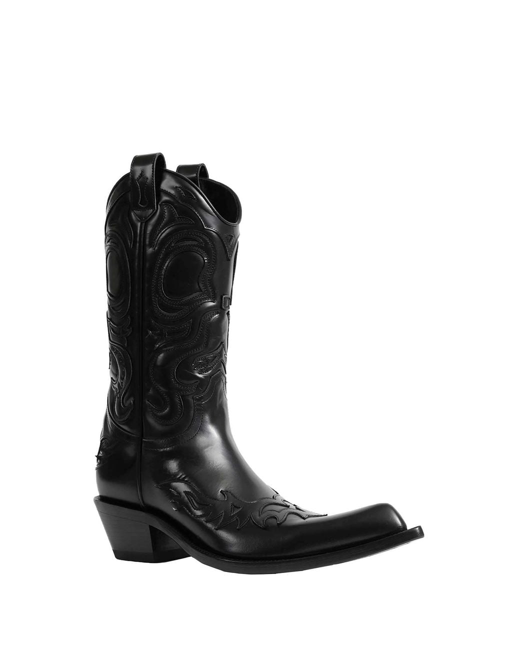 Acne Black Western Boots for men