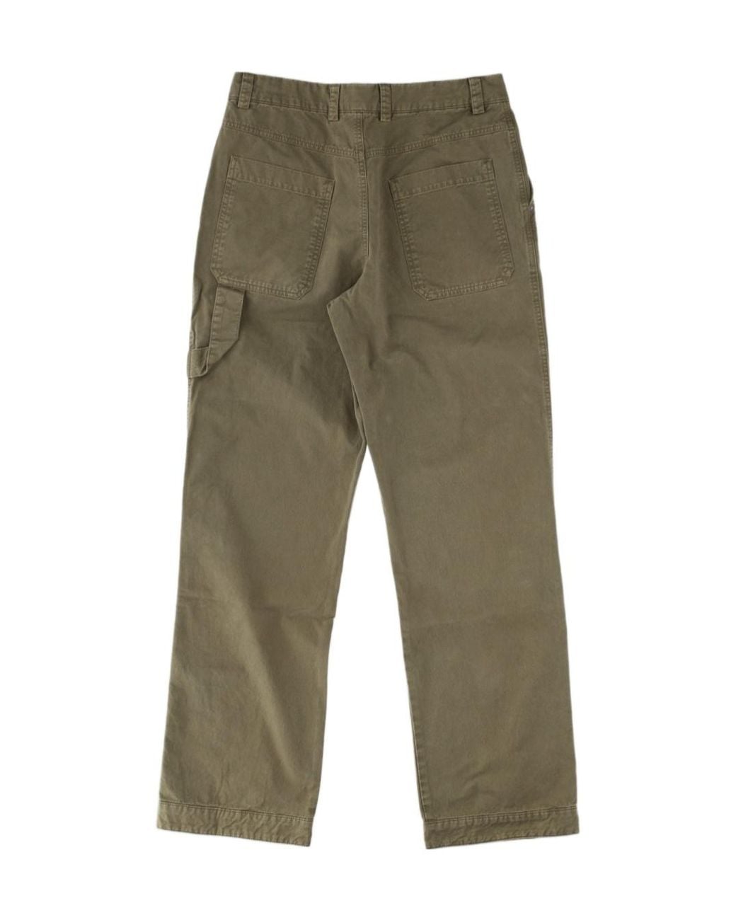 Off-White c/o Virgil Abloh Green Logo-Detail Straight-Leg Pants for men