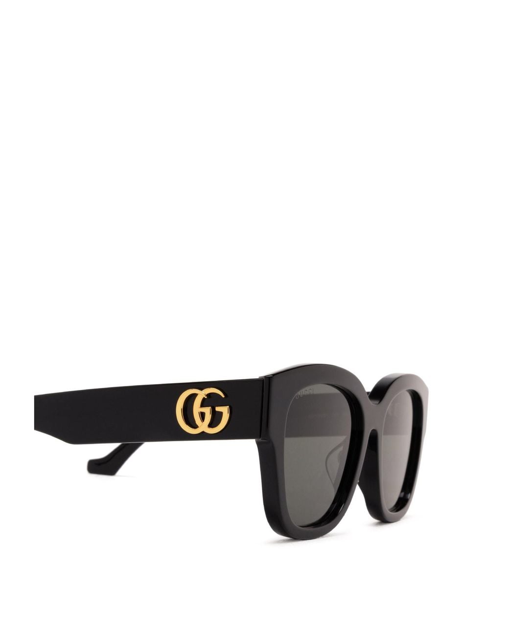 Gucci Blue Eyewear Low Nose Bridge Round Frame Sunglasses