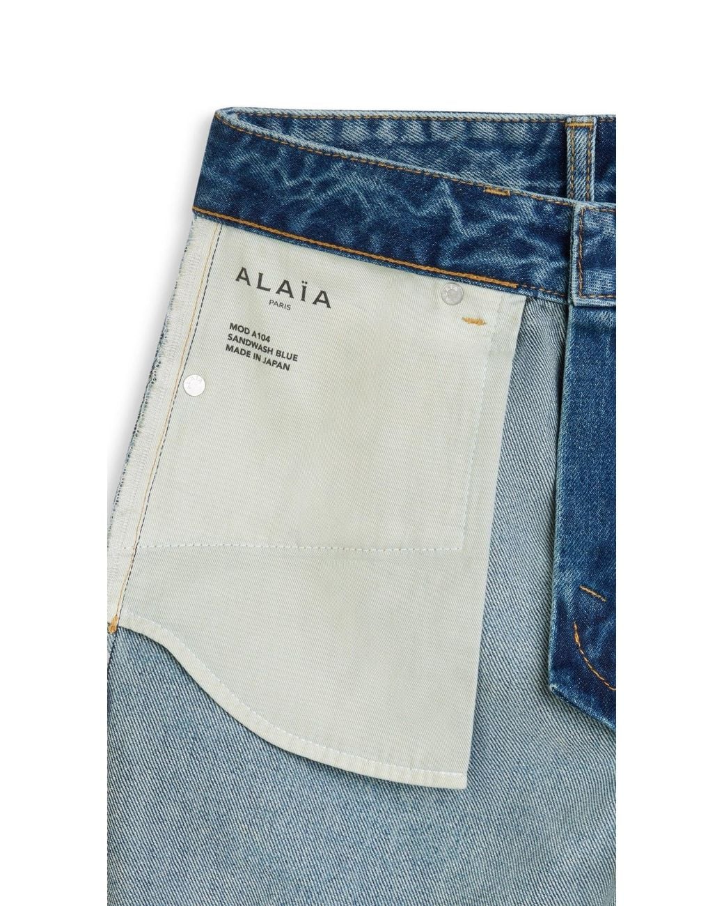 Alaïa Blue Belt Loop Jeans