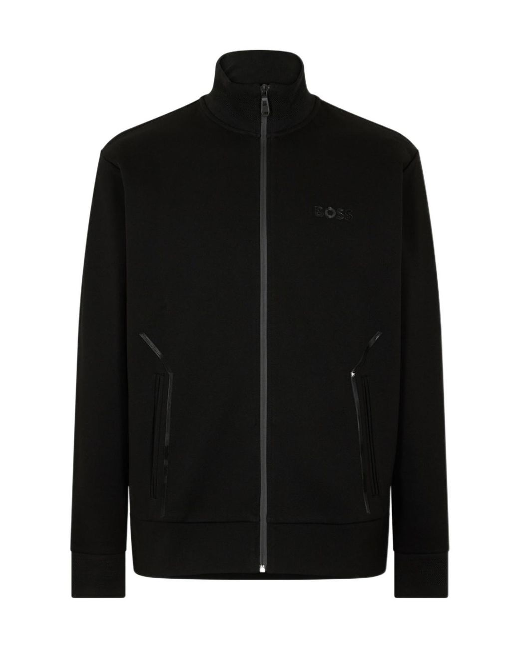 Boss Black Skaz Mirror Short Sleeve Zip Hoodie for men