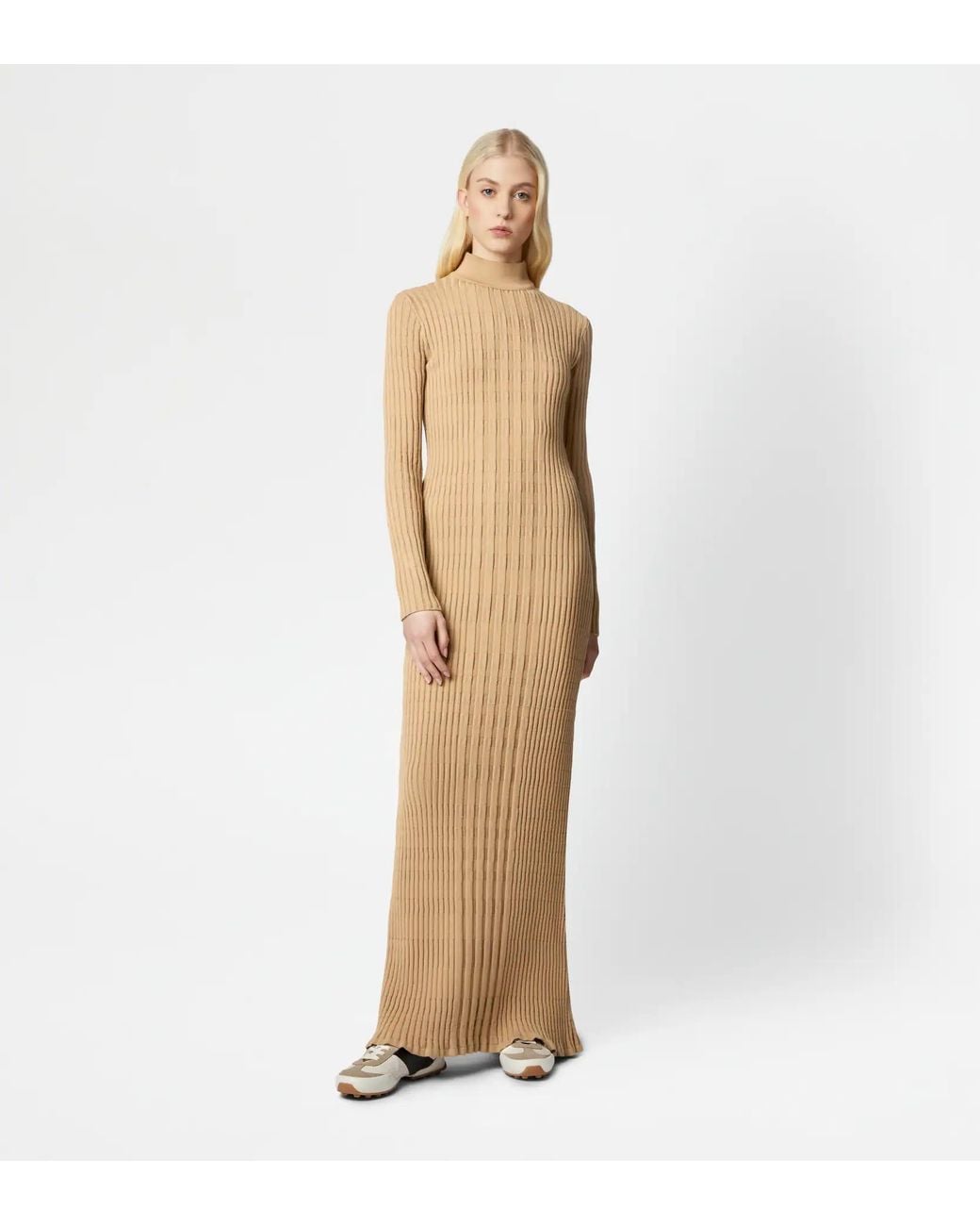 Tod's Natural Long Knitted Dress