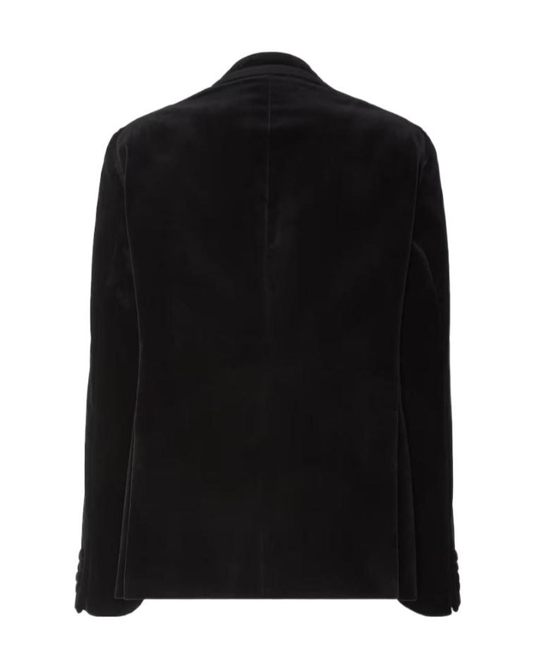 Fendi Black Double-Breasted Buttoned Jacket