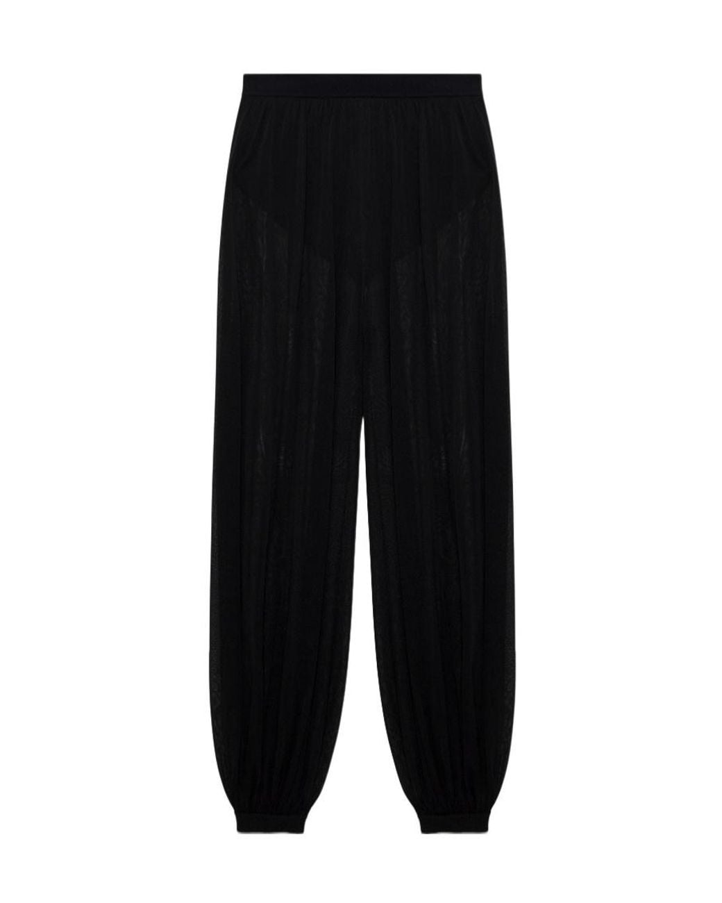 Jonathan Simkhai Black Elasticated Waistband Cuffed Trousers